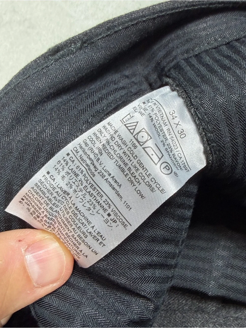 NWT Banana Republic 34W 27L Brushed Pleated Men's Black Dress Trousers